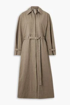 LAUREN MANOOGIAN | Belted cotton and linen-blend trench coat,商家THE OUTNET US,价格¥3681