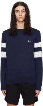 Fred Perry | Navy Tipped Sweater商品图片,5.6折
