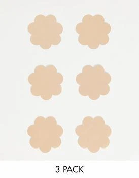 Fashionkilla | Fashionkilla adhesive 3 pack nipple covers in beige,商家ASOS,价格¥49