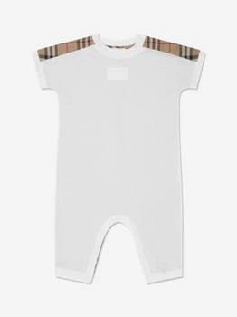 Burberry | Baby Lennox Romper Set in White 额外8折, 额外八折