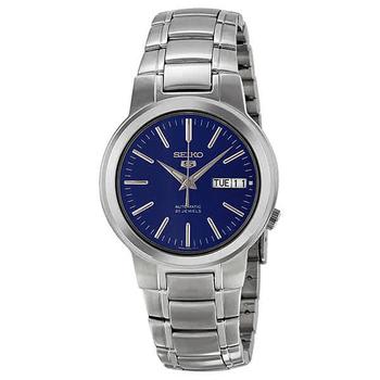 精工机械表怎么样, Seiko | Series 5 Automatic Blue Dial Mens Watch SNKA05K商品图片 3.9折