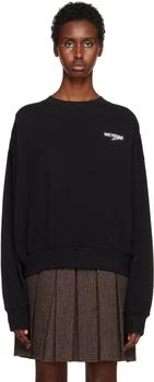 We11done | Black Printed Sweatshirt 3折
