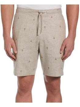 推荐Mens Stripe 9" Inseam Casual Shorts商品