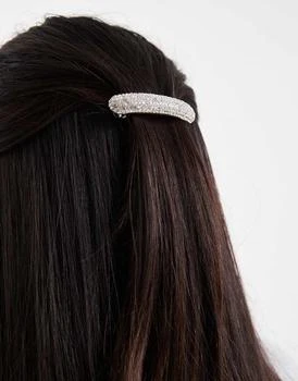 Accessorize | Accessorize super sparkle barrette hair clip in silver,商家ASOS,价格¥144
