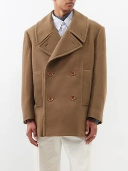 Lemaire | Double-breasted wool pea coat 5.9折, 满$260享8折, 满折