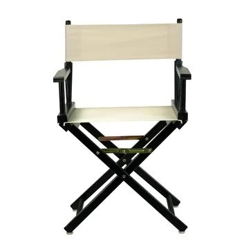 Casual Home | 18" Director's Chair Black Frame-Natural/Wheat Canvas,商家Premium Outlets,价格¥686