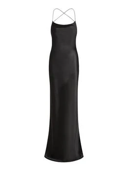 Yves Saint Laurent | LONG SILK DRESS,商家Suit Negozi Row,价格¥28595