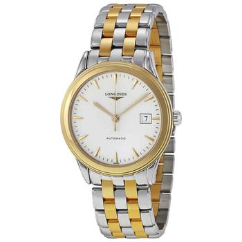 Longines | Longines Flagship Automatic White Dial Two-tone Mens Watch L48743227商品图片,6折