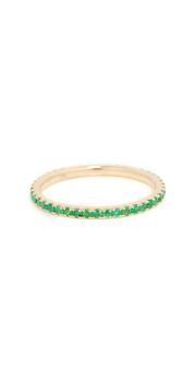 商品Effy | EF Collection 14K 绿宝石 Eternity 叠戒,商家Shopbop,价格¥7031图片