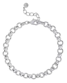 And Now This | Fine Silver-Plated or 18K Gold-Plated Circle Link Bracelet,商家Macy's,价格¥155