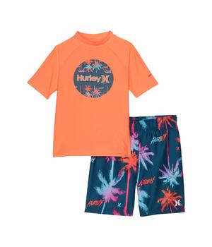 商品UPF 50+ T-Shirt & Swim Trunks Two-Piece Set (Little Kids)图片