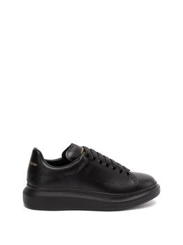 推荐Alexander McQueen `Oversized` Leather Sneakers商品