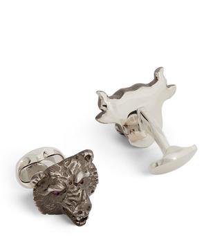 商品Sterling Silver Bull & Bear Cufflinks,商家Harrods CN,价格¥2998图片