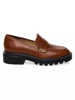 推荐Chandler Leather Lug-Sole Loafers商品