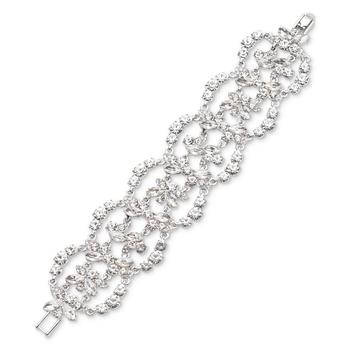 纪梵希手镯上海, Givenchy | Silver-Tone Pavé Crystal Chain Silhouette Flex Bracelet商品图片 