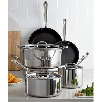All-Clad | Stainless Steel Nonstick 10-Piece Cookware Set商品图片,