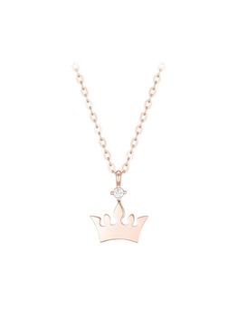 商品J.ESTINA | Queen Tiara And Stone 14K Gold Necklace,商家W Concept,价格¥2004图片