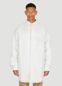 推荐Padded Striped Shirt in White商品