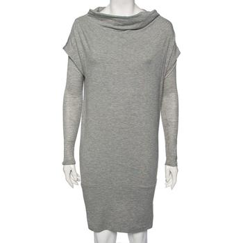推荐Diane von Furstenberg Grey Knit Financier Sweatshirt Dress S商品