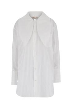 Marni | Marni Oversized Collar Striped Shirt商品图片,5.9折起×额外9折, 额外九折