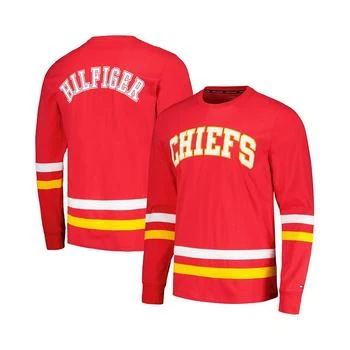 Tommy Hilfiger | Men's Red, Gold Kansas City Chiefs Nolan Long Sleeve T-shirt 
