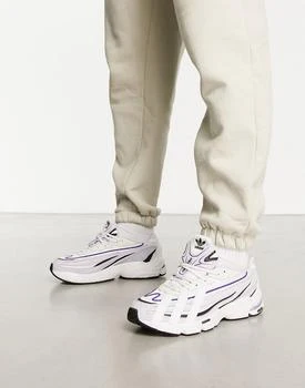 推荐adidas Originals Orketro trainers in white and lilac商品