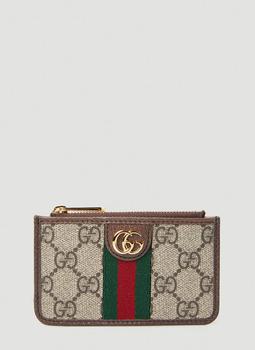 supreme包, Gucci | GG Supreme Web Card Holder in Beige商品图片 