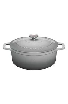 CHASSEUR | French Enameled Cast Iron Round Dutch Oven - 4.2-quart - Celestial Grey,商家Nordstrom Rack,价格¥1500