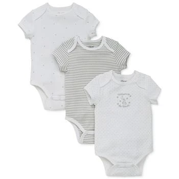 Little Me | Baby Boys or Baby Girls Welcome To The World Bodysuits, Pack of 3 独家减免邮费