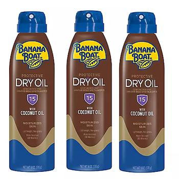 product Banana Boat Dry Oil SPF15 (3-6 oz., 3 pack) image