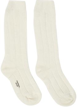 Thom Browne | Off-White Rib Stitch Socks商品图片,独家减免邮费