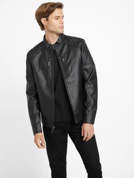 推荐Rey Faux-Leather Moto Jacket商品