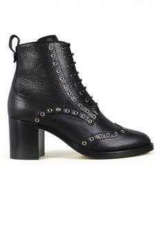 推荐Luxury Shoes For Women   Jimmy Choo Hannah Black Boots And Gold Studs商品