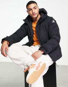 Adidas | adidas Outdoor premium down jacket with pockets in black商品图片,7.5折