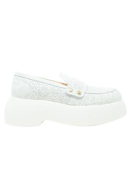 推荐Agl White Leather Loafers商品