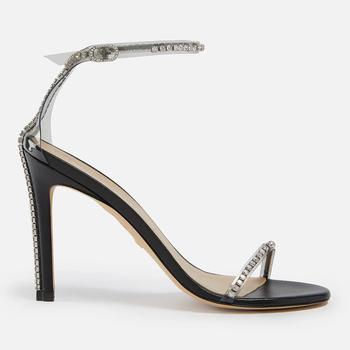 推荐Stuart Weitzman Nudistglam Crystal-Embellished PVC and Leather Heeled Sandals商品