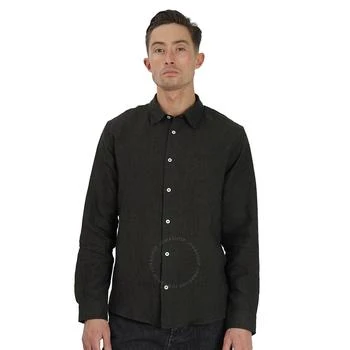 A.P.C. | Men's Military Khaki Chemise Vincent Linen Shirt,商家Jomashop,价格¥775