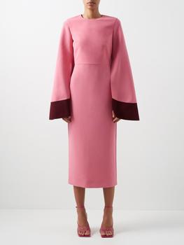 ROKSANDA, ROKSANDA | Zimara exaggerated-sleeve crepe midi dress商品图片 