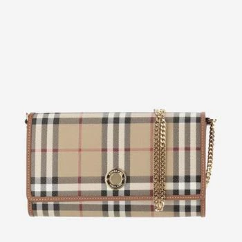 Burberry | Check Wallet With Chain Strap 独家减免邮费