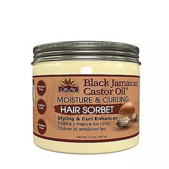 推荐Okay Black Jamaican Castor Oil Moisture & Curling Hair Sorbet (17 fl. oz.)商品
