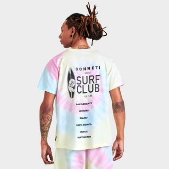 商品SONNETI | Men's Sonneti Surf Club Tie-Dye Short-Sleeve T-Shirt,商家JD Sports,价格¥36图片