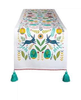 Design Imports | Easter Folk Garden Embellished Table Runner,商家Macy's,价格¥182