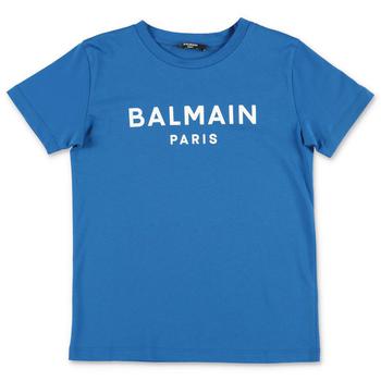 Balmain | Balmain Kids Logo Printed Crewneck T-Shirt商品图片,6.7折起