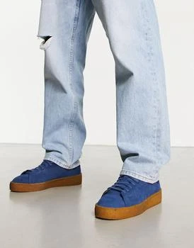 Adidas | adidas Originals gum sole Stan Smith Crepe trainers in blue 7折, 独家减免邮费