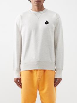 迈克达威, Isabel Marant | Mike flocked-logo cotton-blend sweatshirt商品图片 
