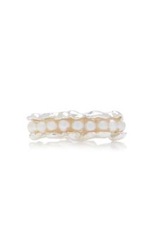 商品Isabella Etou - Women's Tiny Sterling Silver Pearl Ring - Silver - Moda Operandi - Gifts For Her,商家Moda Operandi,价格¥1716图片