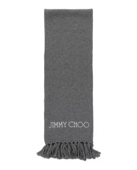 Jimmy Choo | Wool Logo Scarf 3.8折×额外9折, 独家减免邮费, 额外九折