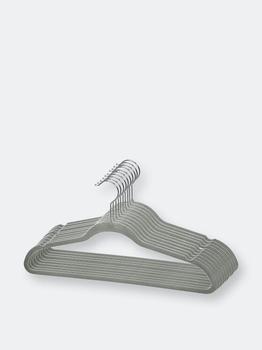 商品10 Piece Velvet Hanger, Grey图片