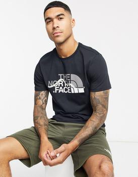 推荐The North Face Mountain Line t-shirt in black商品