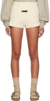 Essentials | Off-White Cotton Shorts商品图片,7.2折, 独家减免邮费